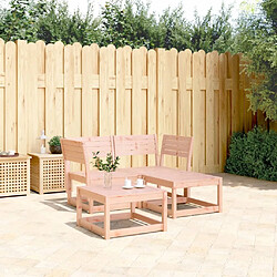 vidaXL Salon de jardin 3 pcs bois massif de Douglas