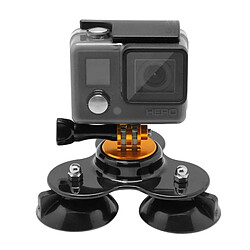 Wewoo Support Holder or pour GoPro HERO4 / 3 + / 3/2/1 Monture de ventouse de direction de triangle avec le trépied se montent + vis de poignée