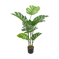 Mobili Rebecca Plante artificielle Monstera Rebecca Mobili Emas 90x40x40 PEVA Polyéthylène Vert Marron