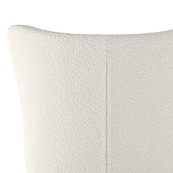 Acheter Rendez Vous Deco Fauteuil blanc June effet laine bouclette