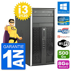 PC Tour HP Pro 6300 CMT Intel i3-2120 RAM 8Go Disque Dur 500Go Windows 10 Wifi · Occasion 