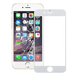 Wewoo Vitre blanc pour iPhone 6s Plus lentille de verre extérieure de l'écran avant 10 PCS pièce détachée