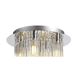 Acheter Luminaire Center Plafonnier en cristal Amon 4 Ampoules Chrome poli 6 Cm