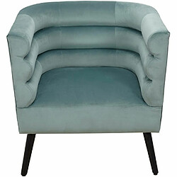 Avis The Home Deco Factory Fauteuil en velours Amélia Vert de gris.