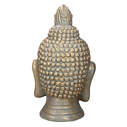 Avis Ecd Germany Statue tête de Bouddha 74,5 cm aspect bronze en polyrésine Yoga Feng-Shui Reiki