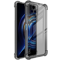 Coque en TPU IMAK anti-griffes, transparent noir pour votre Xiaomi Redmi K50 Pro/K50