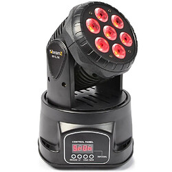 Beamz MHL-74 Moving-Head Mini Wash 7X10W DMX 12 Canaux RGBW beamz