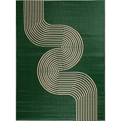 Jardindeco Tapis extérieur en polypropylène Spargi 1743 vert 120 x 160 cm.