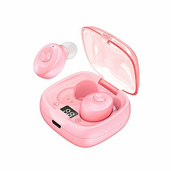 Xg8 Tws Casque Intra-Auriculaire Sans Fil Stéréo Affichage Numérique Bluetooth 5.0 Réduction Du Bruit Casque De Sport Rose