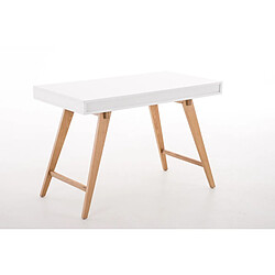 Decoshop26 Bureau table ordinateur style scandinave avec tiroirs 110 cm de longueur BUR10199