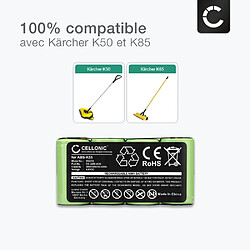 Avis Batterie pour Karcher K 50, K50 1.258-409.0, K 85, K50 1.258-101.0 3000mAh de CELLONIC