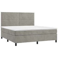 Avis Sommier à lattes,Cadre à lattes de lit pour Adulte matelas et LED Gris clair 180x200 cm -MN96796