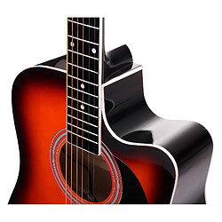 Acheter Classic Cantabile guitare acoustique folk avec micro pick-up, pack démarrage à 5 pièces sunburst