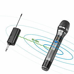 Justgreenbox Système de microphone sans fil UHF 1 TX et 1 RX, 2 PCs pas cher