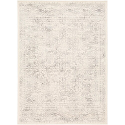 Surya VICKY - Tapis vintage, Ivoire et Gris clair – 160x216cm 