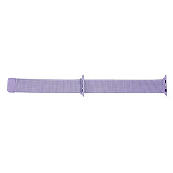 Wewoo Bracelet milanais en acier inoxydable à boucle magnétique pour Apple Watch séries 5 et 440 mm / 3 et 2 et 138 mm violet clair