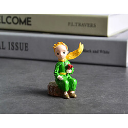 Universal 3pcs mignon petit prince rose action figure renard résine statue collection modèle poupée pour fille garçon cadeau famille bureau déco | action personnage(Coloré)