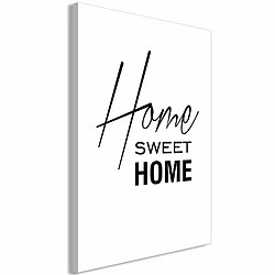 Paris Prix Tableau Imprimé Black & White : Home Sweet Home 60 x 90 cm 