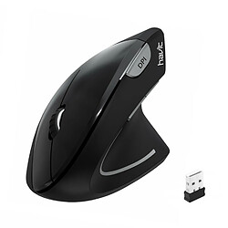 HAVIT MS550GT Souris ergonomique verticale sans fil 2,4Ghz - 1600 ppp - Coloris noir 