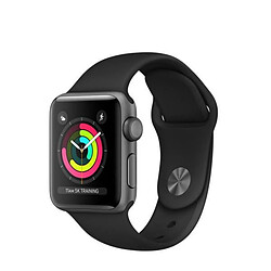 Apple Watch Series 3 - GPS - 38 mm - Gris Sidéral / Bracelet Sport Noir