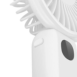 LinQ Mini Ventilateur Portable Silencieux Affichage LED et Lampe intégrée Blanc pas cher