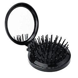 Brosses à Cheveux Pliantes avec Miroir de Voyage Ronde Mini Peigne à Cheveux Compact Voyage Taille Peigne de Massage