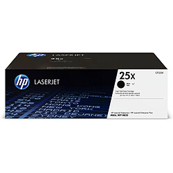 HP 25X High Yield Black Original LaserJet toner cartridge HP 25X cartouche de toner LaserJet noir grande capacité authentique