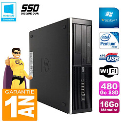 PC HP Compaq Pro 6300 SFF G630 RAM 16Go Disque 480Go SSD Graveur DVD Wifi W7 - Occasion