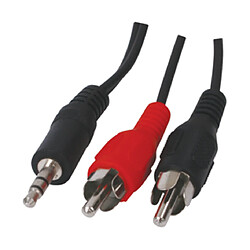 HQ Câble Jack 3.5mm Stéréo Mâle Vers 2 Rca Mâles 5m