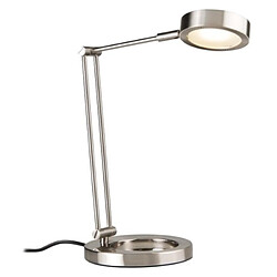 Paulmann Lampe de bureau Slice LED acier brossé 