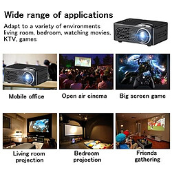 Mini projecteur de 4000 lumens Full HD 1080P LED Hifi Home Cinema Theatre Video Player Réglementations européennes