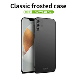 Coque en TPU MOFI finition mate, anti-empreintes digitales, noir pour votre Vivo S12 Pro