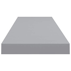 Acheter vidaXL Étagères murales flottantes 2 pcs gris 90x23,5x3,8 cm MDF