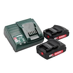 Acheter Metabo SB 18 18 V 48 Nm Perceuse à percussion sans fil (602245560) + 2x Batteries rechargeables 2,0 Ah + Chargeur + Coffret