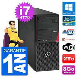 PC Tour Fujitsu Esprimo P720 Intel i7-4770 RAM 8Go Disque 2To Windows 10 Wifi - Occasion