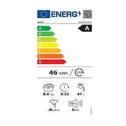 Lave-linge hublot 8kg 1400 tours/min blanc - WAN28258FR - BOSCH