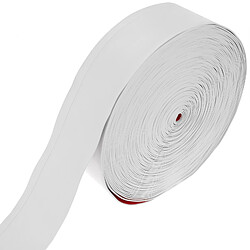 Primematik Plinthe flexible autocollante 70 x 20 mm. Longueur 25 m blanc