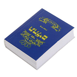 1/6 Mini Bible Livre Modèle Maison De Poupée Miniatures Pour Salle D'étude Bleu