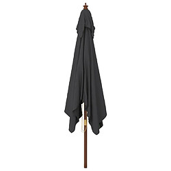 Acheter Maison Chic Parasol Jardin | Parasol de jardin avec mat en bois noir 300x300x273 cm - GKD18132