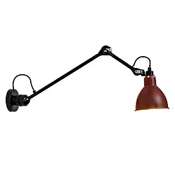 Universal Lampe murale moderne simple rétro balançoire télescopique nordique double lampe murale salon chambre lit éclairage luminaire (moyen rouge)