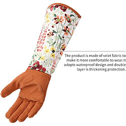 BESTA Gants de jardinage en cuir rallongent les gants d'élagage de jardin professionnels cadeaux de jardinage