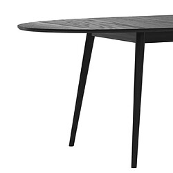 Avis Rendez Vous Deco Table ovale Eddy 6/8 personnes extensible en bois noir 170/200 cm