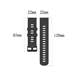 Wewoo Bracelet pour montre connectée de remplacement de Smartwatch en silicone Amazfit GTRtaille 22 mm orange rouge pas cher