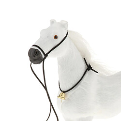 Avis Modèle De Cheval Réaliste Modèle Animal Figurine Jouet Statue Ornement Blanc