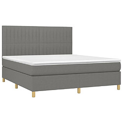 Avis Sommier à lattes,Cadre à lattes de lit et matelas et LED pour Adulte Gris foncé 180x200 cm -MN54803