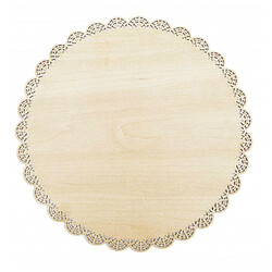 Scrapcooking Support à gâteau rond dentelle en bois ø 29 cm