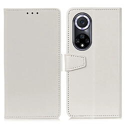 Etui en PU fermeture magnétique blanc pour votre Honor 50