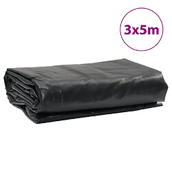 vidaXL Bâche anthracite 3x5 m 650 g/m² pas cher