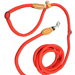 Universal Ceinture multifonctionnelle pour chien P chaîne coulissante col pour animal de compagnie fil de marche corde en nylon pour chien chiot petit et grand chien traction pour animal de compagnie | ceinture (rouge)