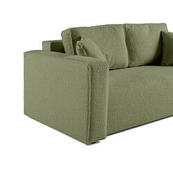 Acheter Bestmobilier Topaze - canapé droit 2 places - en tissu bouclette